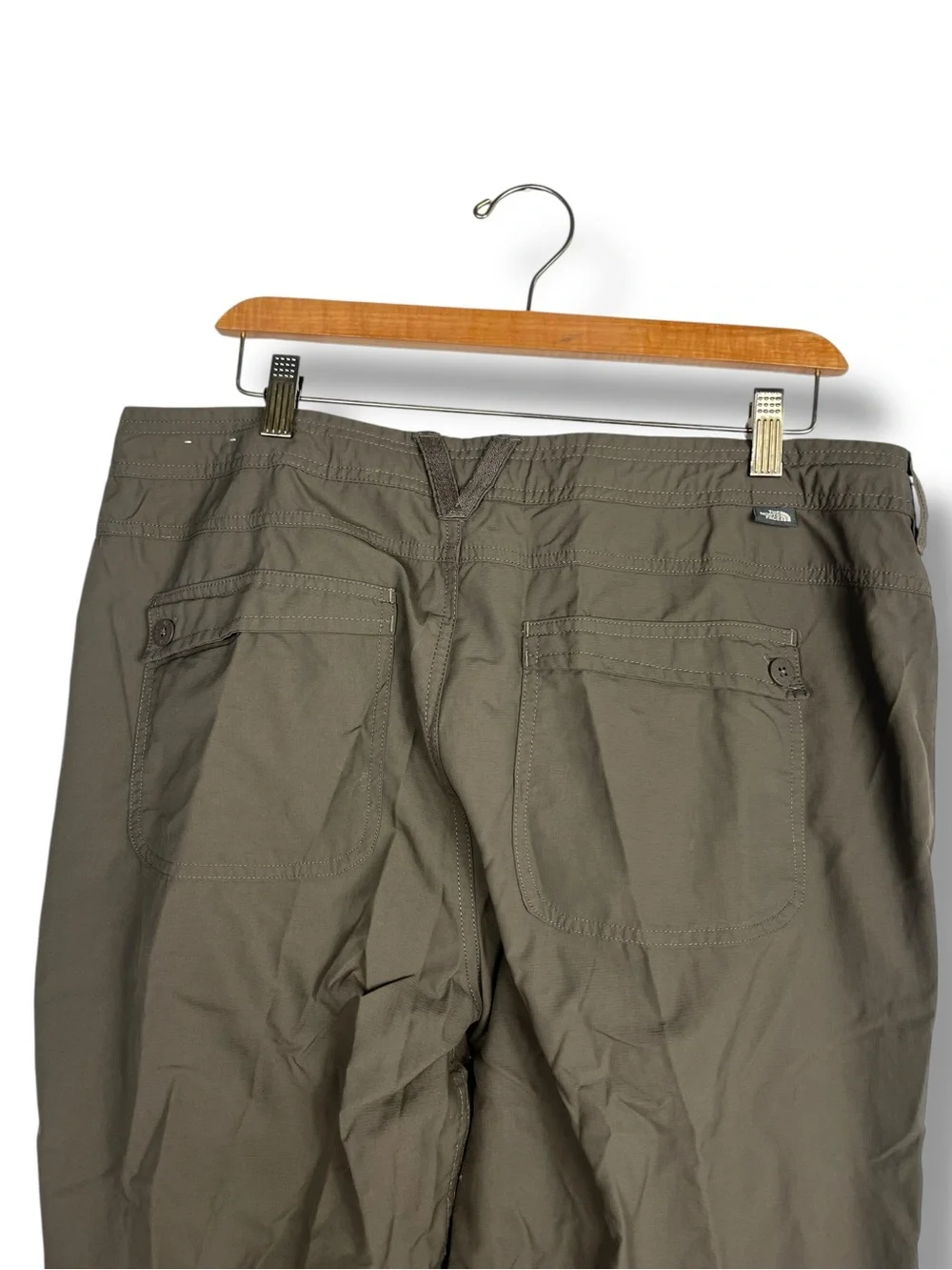 The North Face Pants Women Size 14 Convertible Khaki Hiking Gorpcore Nylon